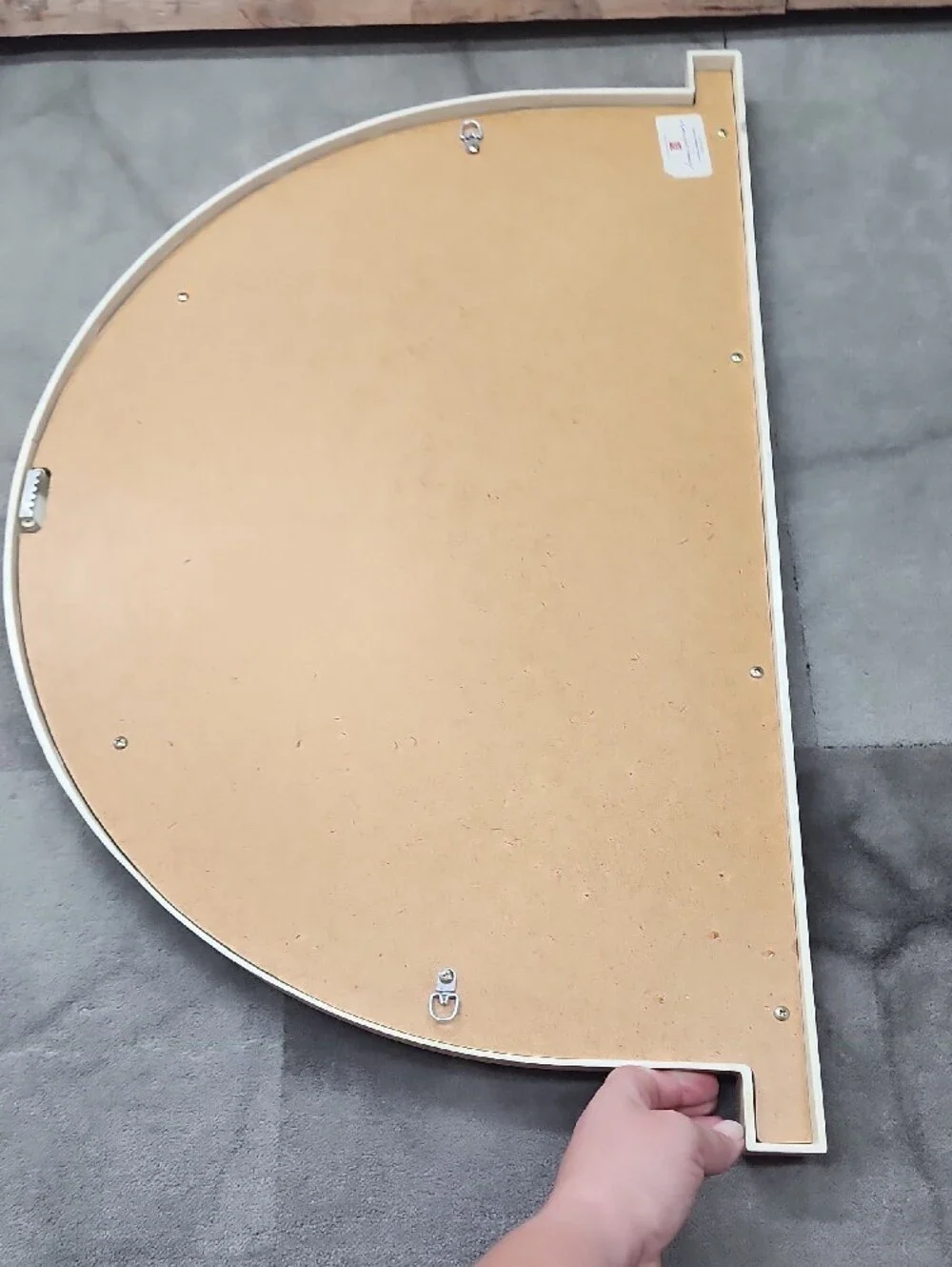 Vtg Home Interiors Cream Arched Sunburst Wall Mirror